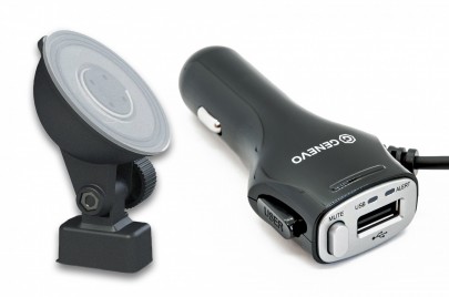Pack soporte magnético y SmartCord USB Genevo MAX