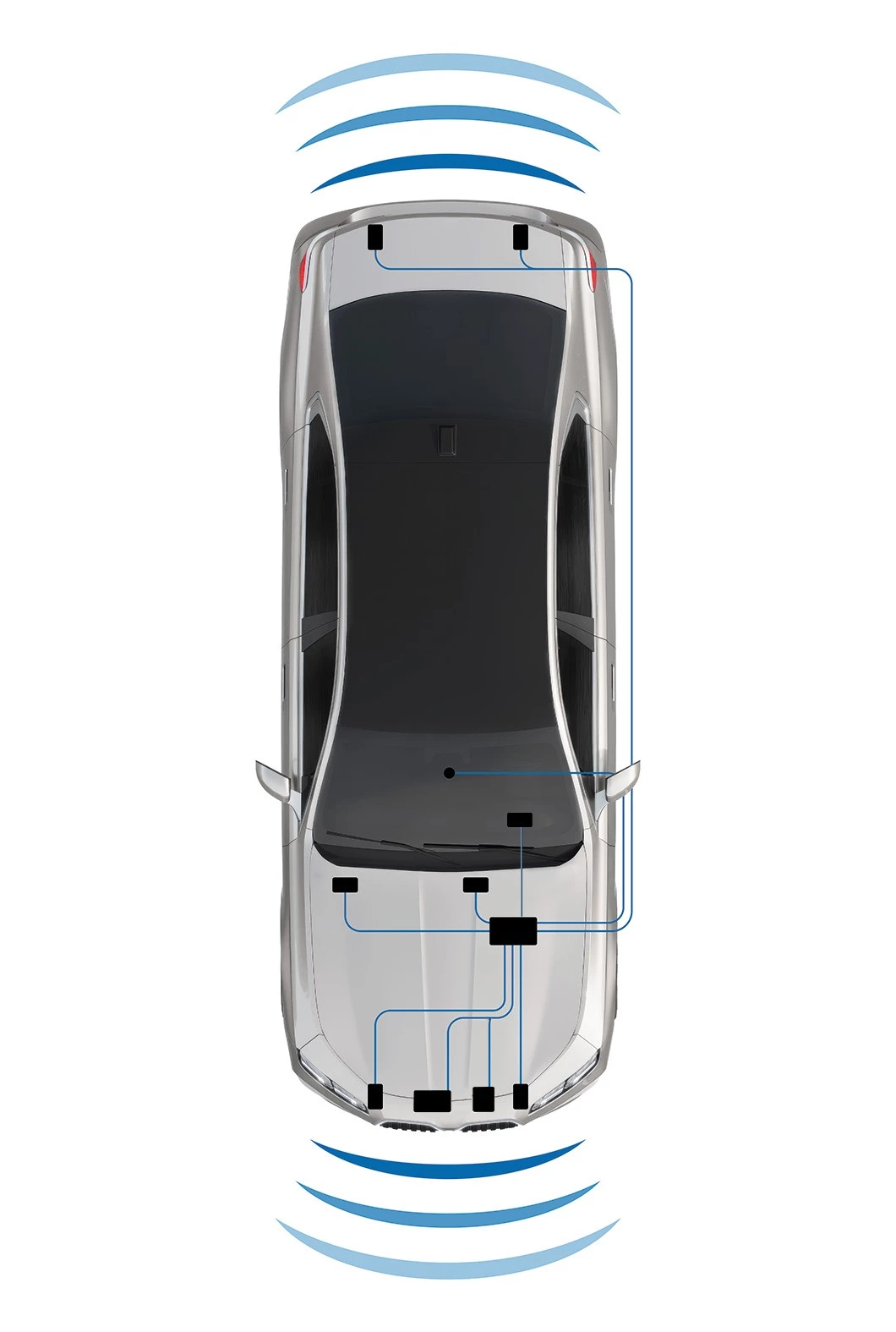 Esquema orientativo de instalaci&oacute;n de GENEVO PROTECTOR. La configuraci&oacute;n de GENEVO PROTECTOR FULL puede incorporar otros componentes no representados.