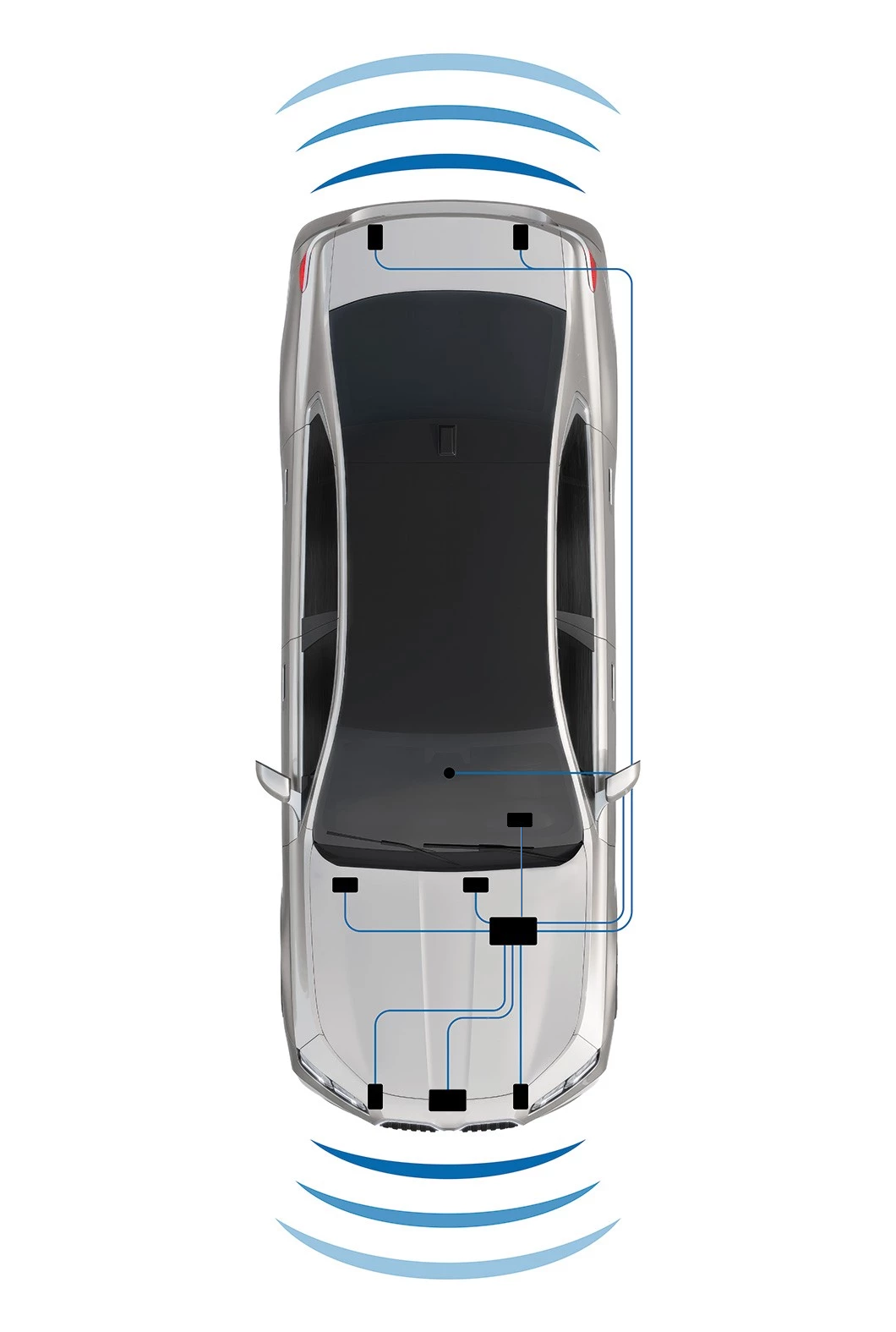 Esquema orientativo de instalaci&oacute;n de GENEVO PROTECTOR. La configuraci&oacute;n de GENEVO PROTECTOR PDS puede incorporar otros componentes no representados.